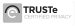 Black and white TRUSTe Logo